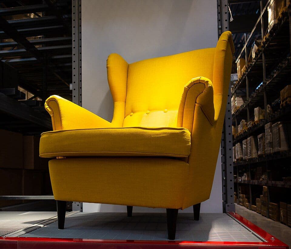 Accent chairs (set of 2), mustard